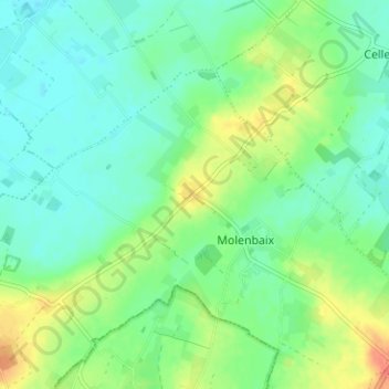 Carte topographique Butor, altitude, relief