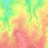 Carte topographique Queledern, altitude, relief