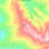 Carte topographique Kneeland, altitude, relief