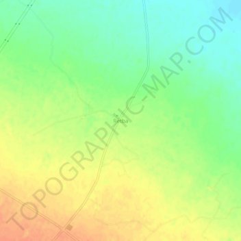 Carte topographique Retba, altitude, relief