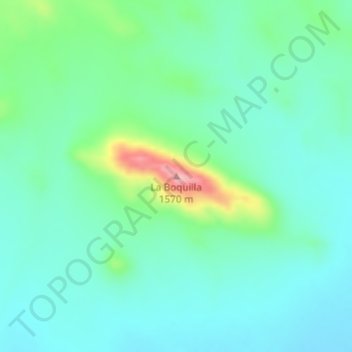 Carte topographique La Boquilla, altitude, relief