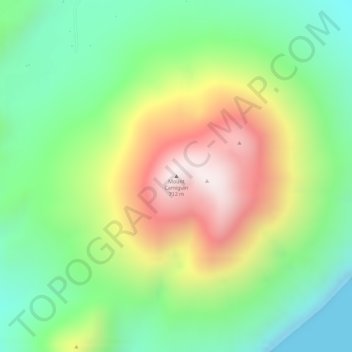 Carte topographique Mount Camiguin, altitude, relief