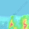 Carte topographique Matarangi Bluff, altitude, relief