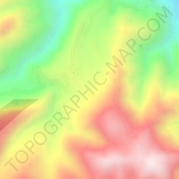 Carte topographique Mosoco, altitude, relief