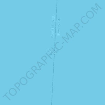 Carte topographique Vermilion Bay, altitude, relief