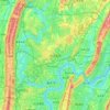 Carte topographique Liangjiang, altitude, relief