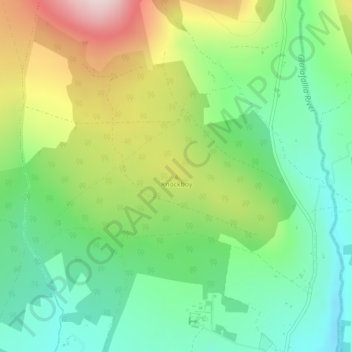 Carte topographique Knockboy, altitude, relief