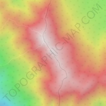 Carte topographique Gunung Ulu Sepat, altitude, relief