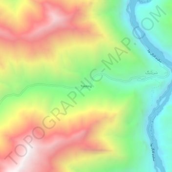 Carte topographique Tololing, altitude, relief