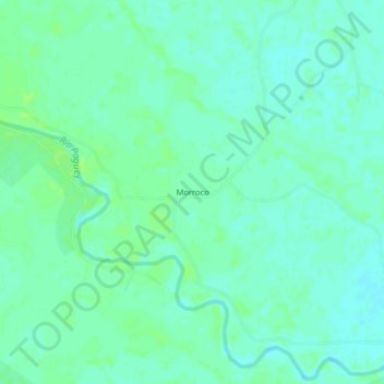 Carte topographique Morroco, altitude, relief