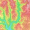 Carte topographique Genestine, altitude, relief