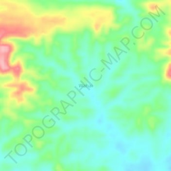 Carte topographique Wahai, altitude, relief
