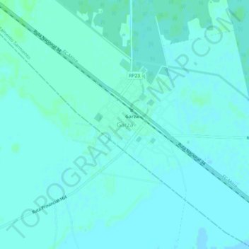 Carte topographique Garza, altitude, relief