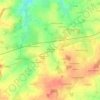 Carte topographique Les Brandes de Six Ailes, altitude, relief