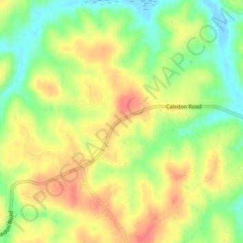 Carte topographique Goby, altitude, relief