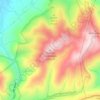 Carte topographique Buffalo Mountain, altitude, relief