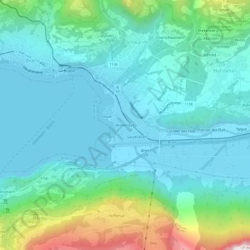 Carte topographique Winterstäg, altitude, relief