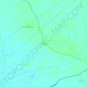 Carte topographique Chatto, altitude, relief