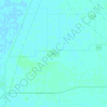 Carte topographique 4Rb, altitude, relief