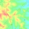 Carte topographique Kodagu Kaloni, altitude, relief