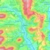 Carte topographique Ebern, altitude, relief