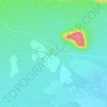 Carte topographique Bur Fiiq, altitude, relief
