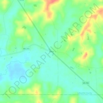 Carte topographique Paris, altitude, relief