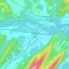 Carte topographique Green Spring, altitude, relief