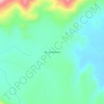 Carte topographique Vão do Moleque, altitude, relief