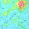 Carte topographique Boluo, altitude, relief