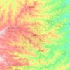 Carte topographique Londrina, altitude, relief