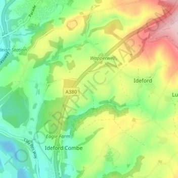 Carte topographique Olchard, altitude, relief