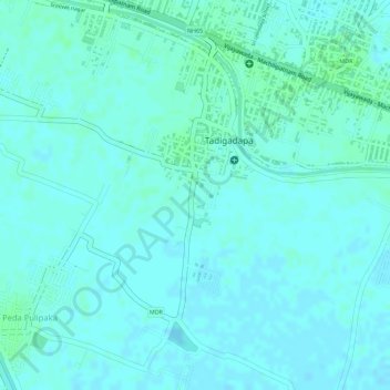 Carte topographique Building, altitude, relief