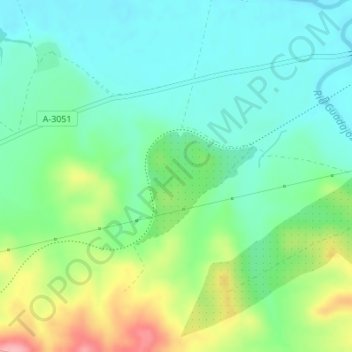 Carte topographique Los Pirineos, altitude, relief