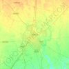 Carte topographique Meerut, altitude, relief