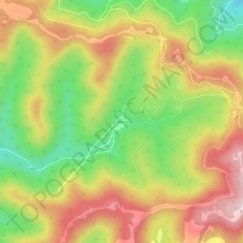 Carte topographique Clearco, altitude, relief