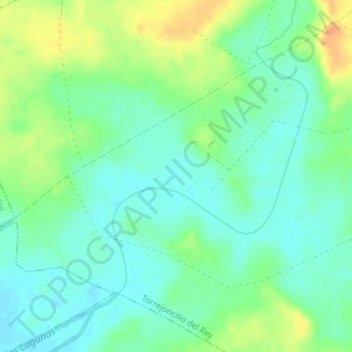 Carte topographique Riojana, altitude, relief