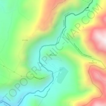 Carte topographique Sillaloma, altitude, relief
