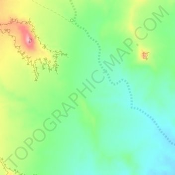 Carte topographique Valley of the Gods, altitude, relief