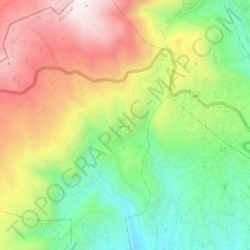 Carte topographique Touayteh, altitude, relief