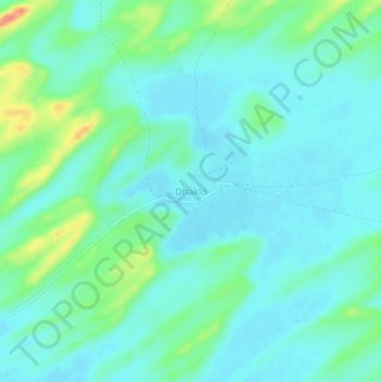 Carte topographique Dhaklo, altitude, relief