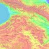 Carte topographique Chirak, altitude, relief