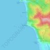 Carte topographique Ecola Point, altitude, relief