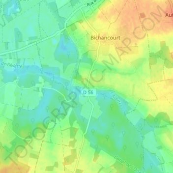 Carte topographique Le Bac, altitude, relief