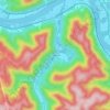 Carte topographique Hollygrove, altitude, relief