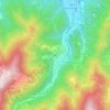 Carte topographique Prea, altitude, relief