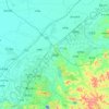 Carte topographique Liaoyang, altitude, relief