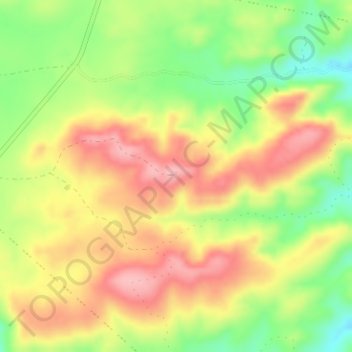 Carte topographique Stokes Hill Lookout, altitude, relief