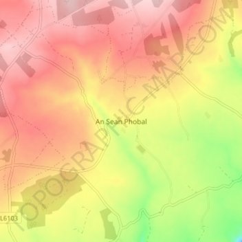 Carte topographique Old Parish, altitude, relief