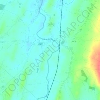 Carte topographique Greeve, altitude, relief